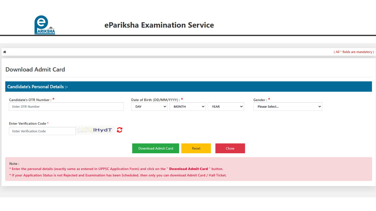 UPPSC PCS Exam 2025