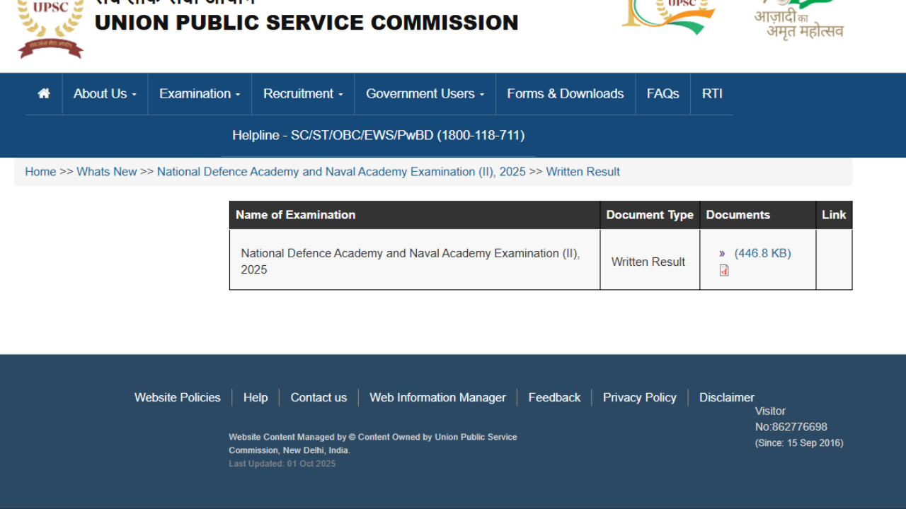 NDA NA 2 Result 2025